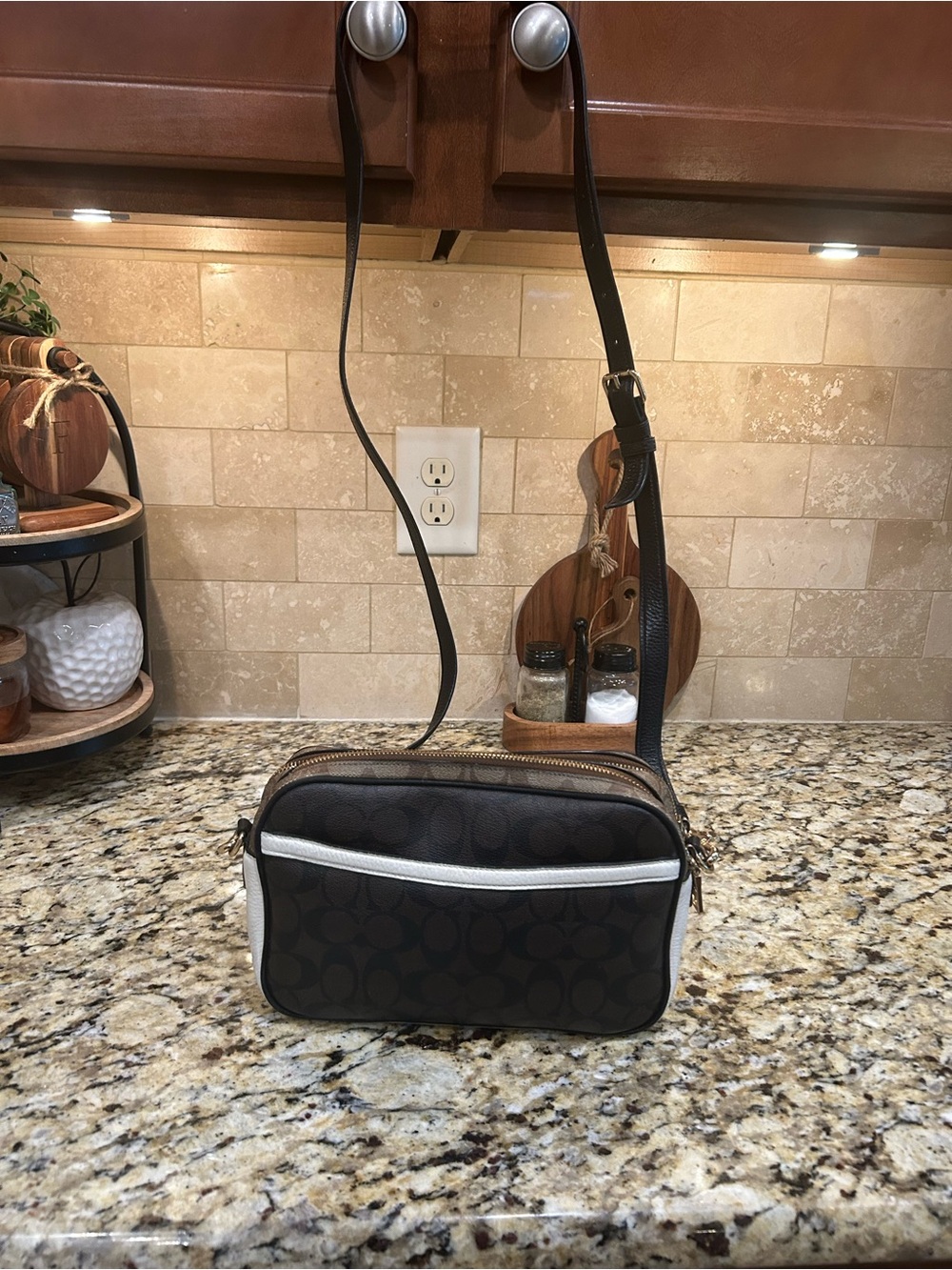 COACH 2021 Jes Blocked Signature Coated Canvas Leather Crossbody Bag - C1767 - Picture 2 of 10